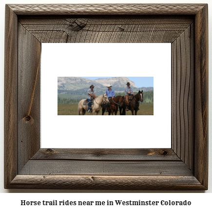 horse trail rides near me in Westminster, Colorado